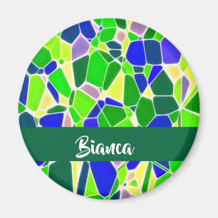 Imã Formas coloridas de pedra