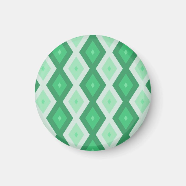 Imã Formas de diamante verde (Frente)