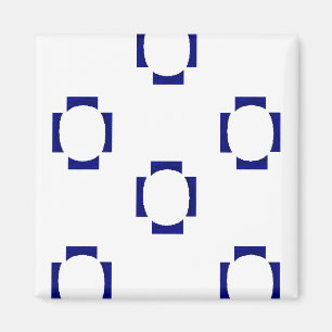 Imã formas decorativas em branco