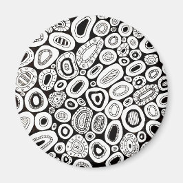 Imã Formas Disformes Aleatórias de Arte Abstrata