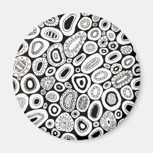 Imã Formas Disformes Aleatórias de Arte Abstrata