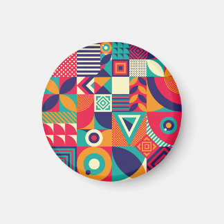 Imã formas geométricas de pop abstrato, padrão sem sol