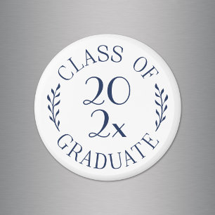 Imã Formatura da Turma de 2023 Chic Tipografia Azul Ma