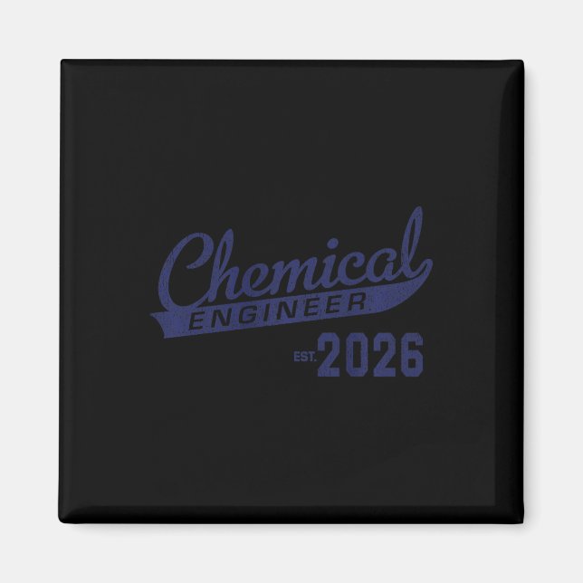 Imã Formatura de Engenheiro Químico 2026 Premium Tri-b (Frente)