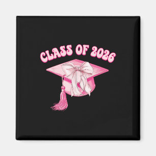 Imã Formatura Turma De 2026 Rosa Capelo De Laço Coquet