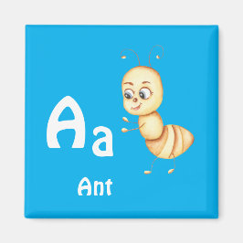 Imã Formiga personalize ABC: Letra A - Adicione Seu No
