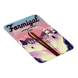 Ímã Formigal Aragon Espanha de esqui.