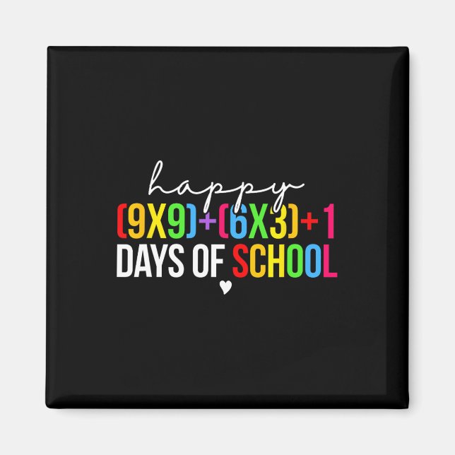Imã Fórmula Matemática 100 Dias De Escola Professor De (Frente)