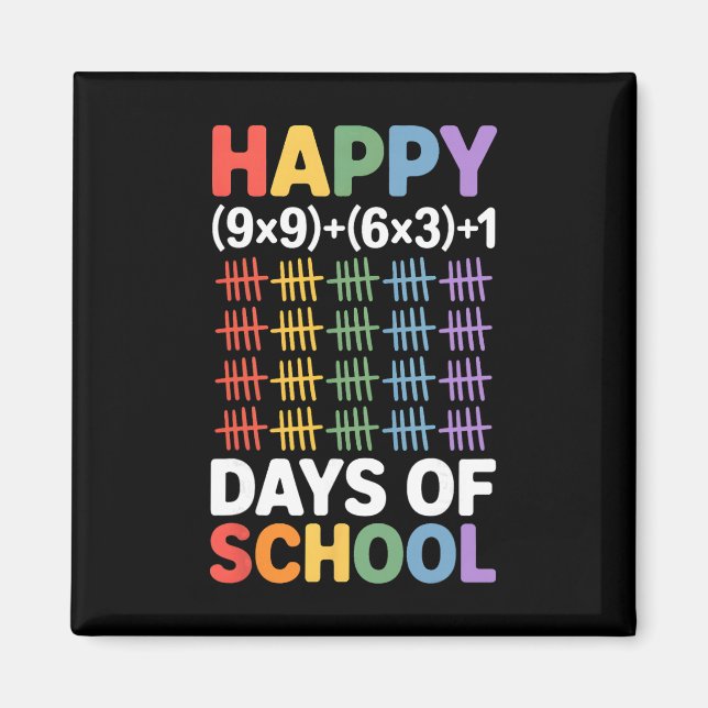 Imã Fórmula Matemática 100 Dias De Escola Professor De (Frente)