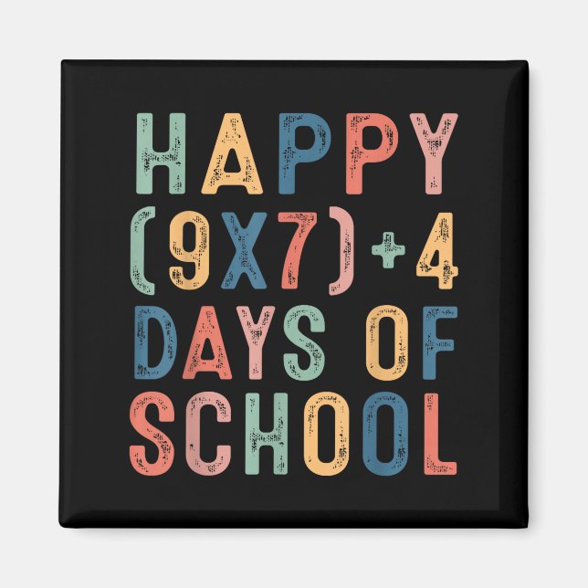 Imã Fórmula Matemática 67 Dias De Escola Professor De  (Frente)