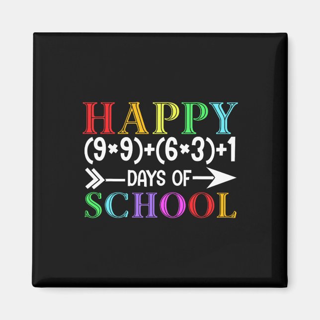 Imã Fórmula Matemática Feliz 100 Dias De Escola Matemá (Frente)
