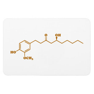 Ímã Fórmula química da molécula de Gingerol do