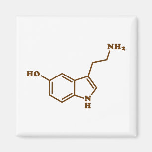 Imã Fórmula química molecular da serotonina