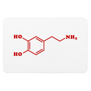 Ímã Fórmula Química Molecular de Dopamina