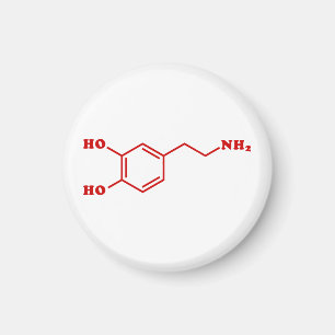 Imã Fórmula Química Molecular de Dopamina