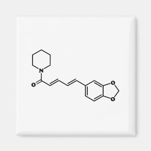 Imã Fórmula Química Molecular de Piperina Piperina