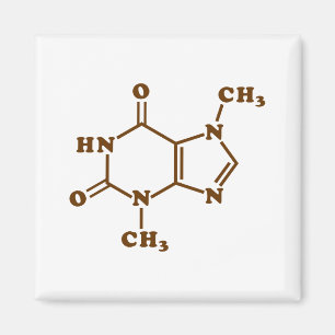 Imã Fórmula Química Molecular de Teobromina de Choco