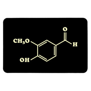 Ímã Fórmula Química Molecular Vanilla Vanillin