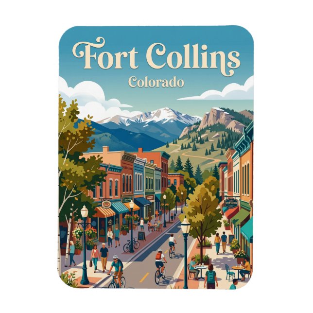 Ímã Fort Collins Colorado (Vertical)