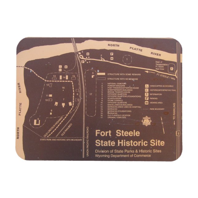 Ímã Fort Fred Steele State Historic Site, Wyoming (Horizontal)