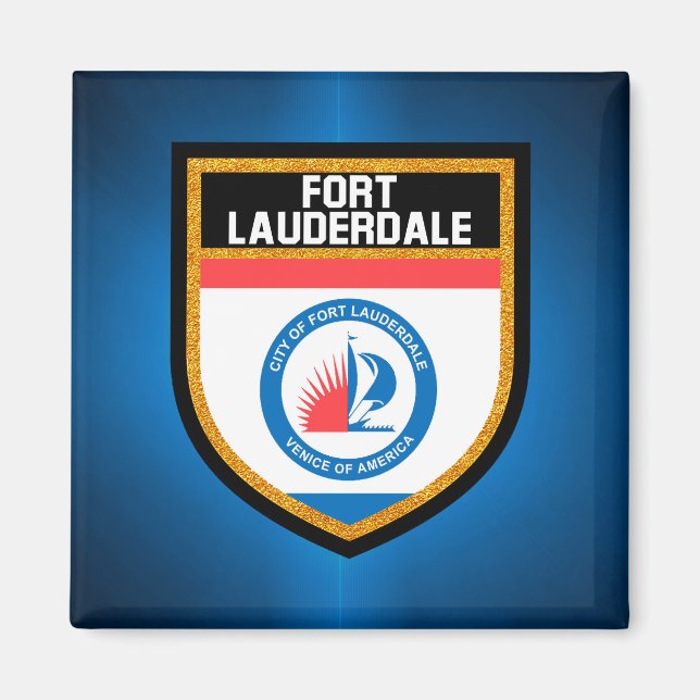 Imã Fort Lauderdale Flag (Frente)
