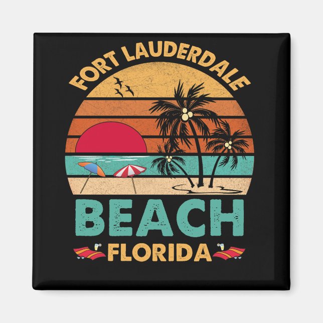 Imã Fort Lauderdale Florida Beach FL Novelty (Frente)
