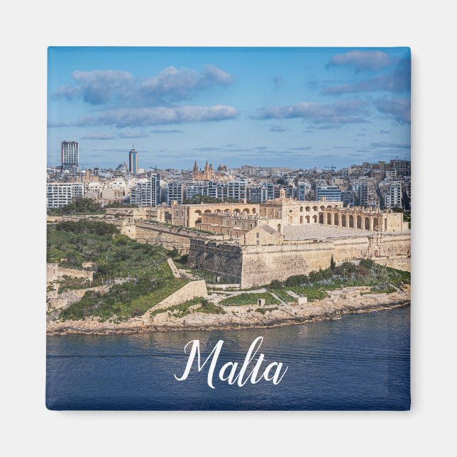 Imã Fort Manoel e Sliema de La Valetta, Malta (Frente)