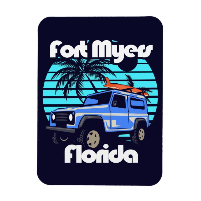 Ímã Fort Myers Florida (Vertical)