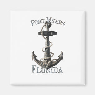 Imã Fort Myers Flórida Férias Anchor Náutico Sailin