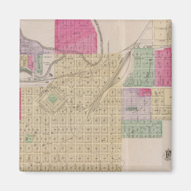 Imã Fort Scott, Bourbon County, Kansas (Frente)