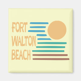 Imã Fort Walton Beach design geométrico