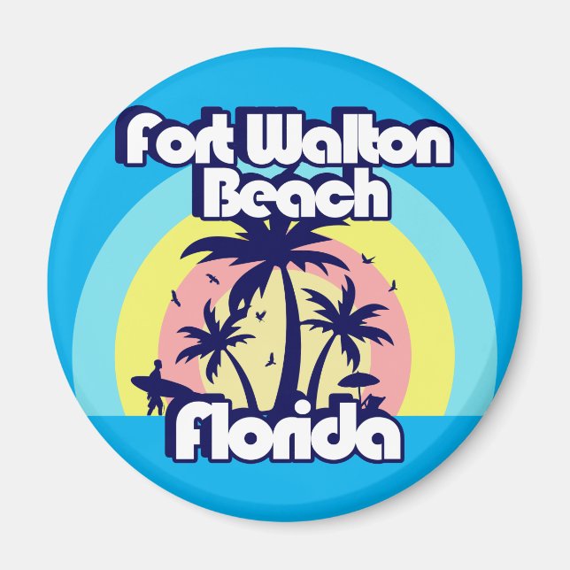 Imã Fort Walton Beach Florida (Frente)