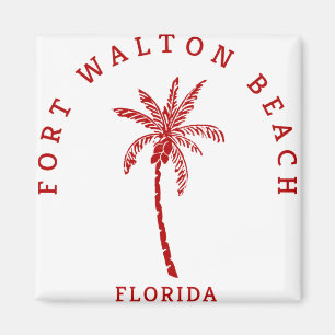 Imã Fort Walton Beach Palm Tree