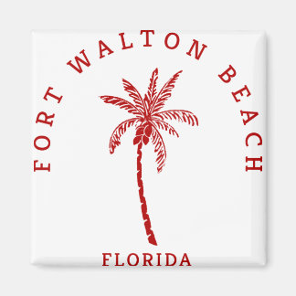 Imã Fort Walton Beach Palm Tree