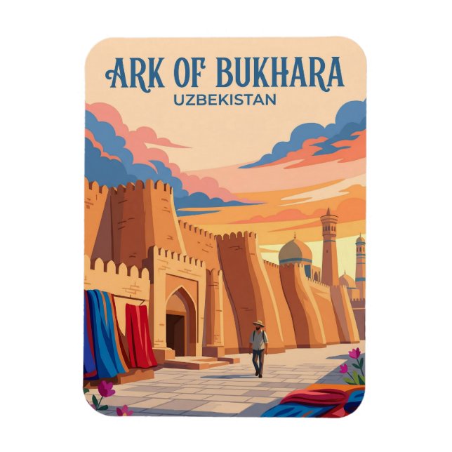 Ímã Fortaleza Ark de Bukhara Uzbequistão (Vertical)