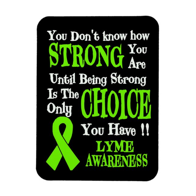 Ímã Forte/Escolha...Lyme (Vertical)