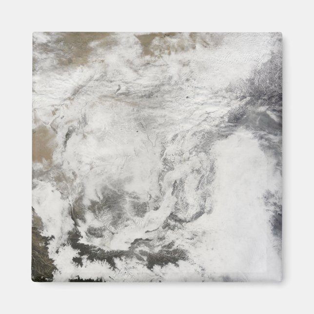 Imã Forte queda de neve na China (Frente)