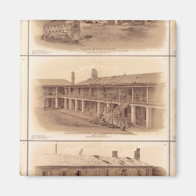 Imã Forts Sumter & Moultrie (Frente)