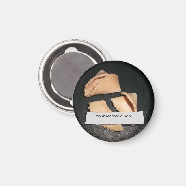 Imã Fortune Cookie com Magnet Fortune Personalizado (Front/Back)