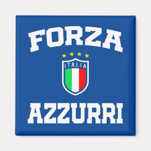 Imã Forza Azzurri Italia Jersey 2021 Futebol Funs