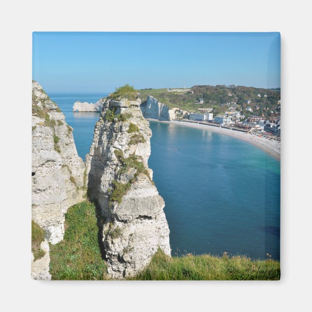 Imã Fósforos famosos de Etretat na França Postcard Met (Frente)