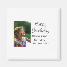 Imã Foto: Apelido clássico moderno data feliz aniversá