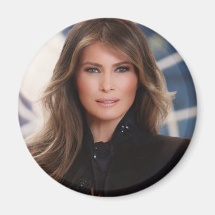 Imã Foto branca oficial da casa do trunfo de Melania