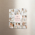 Imã Foto Collage Mãe Nós Amo Você Melhor Presente Mãe<br><div class="desc">Esta imagem de colagem é um presente perfeito para expressar seu amor pela sua mãe. O quadro é lindamente projetado com tons de rosa, adicionando um toque de feminilidade e elegância ao olhar geral. O quadro pode conter várias fotos de diferentes tamanhos, permitindo que você crie um monitor exclusivo e...</div>