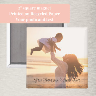 Imã Foto com moderna personalização de estilo manuscri