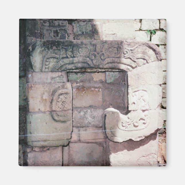 Imã Foto da antiga Mayan Ruins, projetada para refrige (Frente)