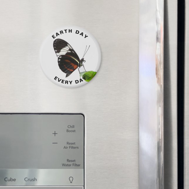 Imã Foto da Borboleta Tiger Longwing no Dia da Terra T (In Situ (Fridge))