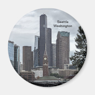 Imã Foto da cidade de Seattle Washington.