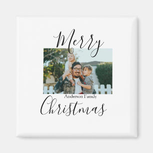 Imã Foto da família Feliz Natal, moderna e elegante ru
