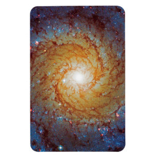 Ímã Foto da Galáxia Espiral Messier 74 no Espaço Exter
